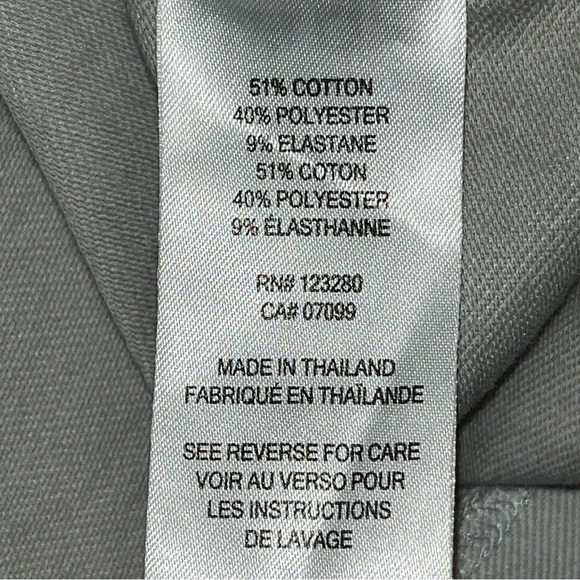 Travis Mathews Light GRAY golf POLO Shirt ALBANY On Sleeve Blue Chest Stripes M - Picture 5 of 15